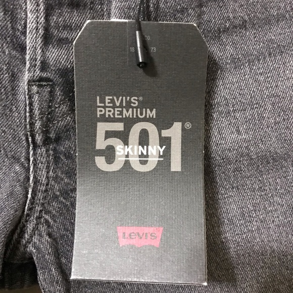 NWT Levi’s 501 high waisted skinny jeans - Picture 4 of 5